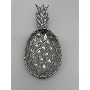 The Wilton Co. Pewter RWP Pineapple Serving Bowl Tray Trinket Dish Platter